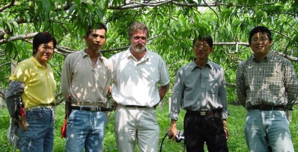 Peach research team in Taiwan